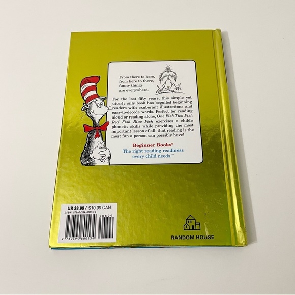 Dr Seuss One Fish Two Fish Red Fish Blue Fish Party Edition 50 Years Book - Picture 2 of 16